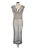J.Crew Collection Silver Cocktail Dress Size M - photo 2
