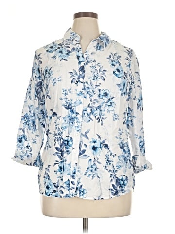 Sara Michelle 3/4 Sleeve Blouse (view 1)