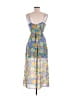 Bailey Rose 100% Polyester Paisley Yellow Cocktail Dress Size M - photo 2