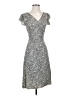 Studio M Floral Gray Casual Dress Size S - photo 1