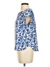 Ann Taylor 100% Polyester Blue Short Sleeve Blouse Size S - photo 5