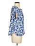 Ann Taylor 100% Polyester Blue Short Sleeve Blouse Size S - photo 4