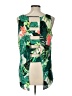 Express 100% Polyester Tropical Green Sleeveless Top Size L - photo 2