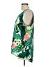 Express 100% Polyester Tropical Green Sleeveless Top Size L - photo 5
