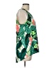 Express 100% Polyester Tropical Green Sleeveless Top Size L - photo 4