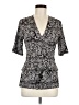 Ann Taylor Silver Short Sleeve Top Size M - photo 1