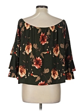 Peach Love 3/4 Sleeve Blouse (view 2)