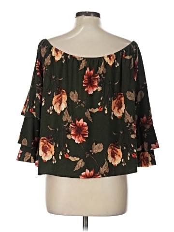 Peach Love 3/4 Sleeve Blouse (view 2)