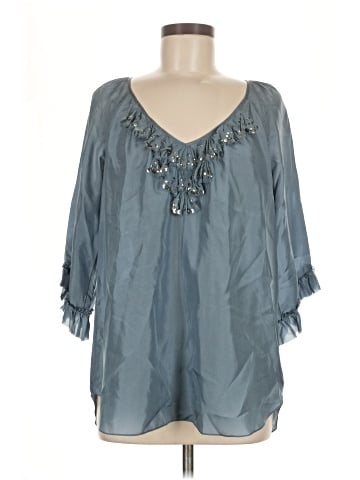Rebecca Taylor 3/4 Sleeve Silk Top (view 1)