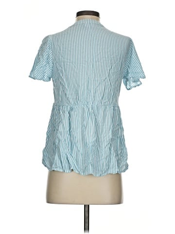 Isabel Maternity Short Sleeve Blouse (view 2)