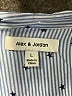 Alexander Jordan 100% Rayon Polka Dots Blue Short Sleeve Blouse Size L - photo 7