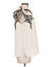 Entro 100% Polyester Ivory Sleeveless Blouse Size M - photo 4