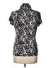 Madison Animal Print Silver Short Sleeve Turtleneck Size L - photo 2