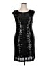 Connected Apparel Black Cocktail Dress Size 16 - photo 1