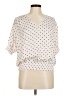 Summersalt 100% Polyester Polka Dots Ivory Short Sleeve Blouse Size M - photo 1