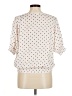 Summersalt 100% Polyester Polka Dots Ivory Short Sleeve Blouse Size M - photo 2