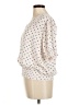 Summersalt 100% Polyester Polka Dots Ivory Short Sleeve Blouse Size M - photo 5