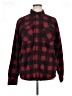 Wrangler Jeans Co 100% Polyester Plaid Red Long Sleeve Blouse Size XL - photo 1