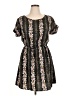Blush 100% Polyester Print Black Casual Dress Size XL - photo 1