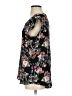 Pleione Floral Black Short Sleeve Blouse Size S - photo 5