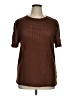Shein Brown Short Sleeve Top Size XL - photo 1