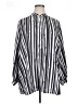 Martha Stewart Stripes Silver 3/4 Sleeve Blouse Size 1X - photo 1