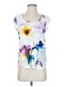 Jams World Floral Graphic White Short Sleeve Top Size XS - photo 1