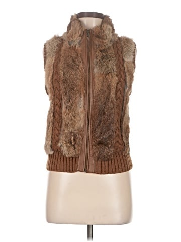 BCBGMAXAZRIA Faux Fur Vest (view 1)