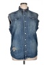 Assorted Brands 100% Cotton Blue Denim Vest Size XL - photo 1