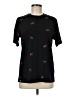 Eighty Eight Floral Black Short Sleeve T-Shirt Size M - photo 1