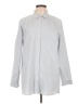 J.Jill Stripes Gray Long Sleeve Button-Down Shirt Size L - photo 1
