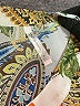 Dna Couture 100% Polyester Paisley Ivory Long Sleeve Blouse Size L - photo 7