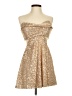 Mable Metallic Gold Cocktail Dress Size S - photo 1