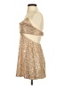 Mable Metallic Gold Cocktail Dress Size S - photo 5