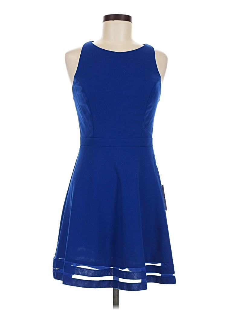 Pre-owned Teeze Me Cocktail Dress In Blue