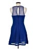 Teeze Me Solid Blue Cocktail Dress Size M - photo 2