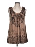 Espresso Brown Sleeveless Blouse Size L - photo 1