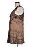 Espresso Brown Sleeveless Blouse Size L - photo 5