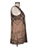 Espresso Brown Sleeveless Blouse Size L - photo 4