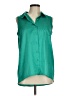 Olive and Oak 100% Polyester Green Sleeveless Blouse Size M - photo 1
