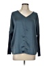 Melissa Nepton Teal Long Sleeve Blouse Size L - photo 1