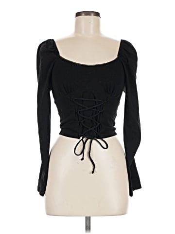 Topshop Long Sleeve Top (view 1)