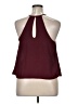 Lily White Burgundy Sleeveless Blouse Size XL - photo 2
