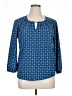 Jon & Anna 100% Polyester Blue 3/4 Sleeve Blouse Size XL - photo 1