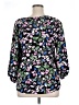Adrienne Vittadini Floral Black 3/4 Sleeve Blouse Size XL - photo 2