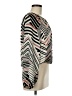 Pleione 100% Polyester Ivory Black Long Sleeve Blouse Size M - photo 4