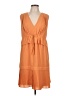 Max Studio 100% Polyester Orange Casual Dress Size L - photo 1