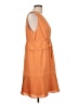 Max Studio 100% Polyester Orange Casual Dress Size L - photo 4