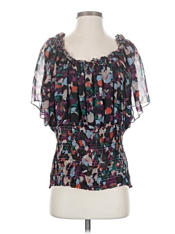 Catherine Malandrino Short Sleeve Silk Top (view 1)