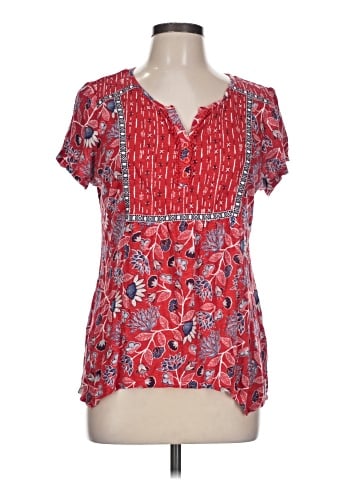 Style&Co Short Sleeve Henley (view 1)